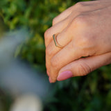 ANILLO RECTANGULAR ENCHAPE ORO