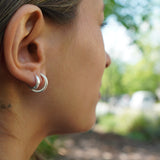 AROS ARGOLLAS DOMINGA ENCHAPE PLATA MATE