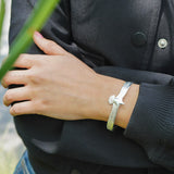 PULSERA ESCLAVA ÁGUILA ENCHAPE PLATA
