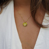 COLLAR MEDALLA DETENTE ENCHAPE ORO