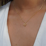 COLLAR ESPIRITU SANTO CONTORNO MINI ENCHAPE ORO