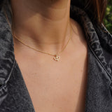 COLLAR ESPIRITU SANTO CONTORNO MINI ENCHAPE ORO