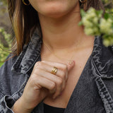 COLLAR ESPIRITU SANTO CONTORNO MINI ENCHAPE ORO