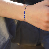 PACK PULSERAS TELAR PLATA AZUL TEEN