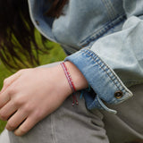 PACK PULSERAS TELAR FUCSIA BURDEO TEEN