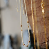 COLLAR AJUSTABLE BLANCO GOLD FILLED TEEN