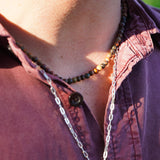 COLLAR PIEDRA JASPE PICASSO HOMBRE