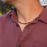 COLLAR PIEDRA JASPE PICASSO HOMBRE