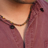 COLLAR PIEDRA JASPE PICASSO HOMBRE