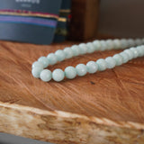 COLLAR ÁGATA FACETADA CELESTE AGUA