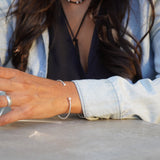 PULSERA ESCLAVA CIRCÓN ENCHAPE PLATA