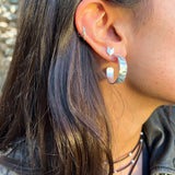 AROS FLECHAS ENCHAPE PLATA