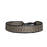 PULSERA TELAR NEGRO BEIGE ANCHA HOMBRE