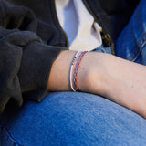 PACK PULSERAS GUADALUPE TELAR  PLATA TEEN