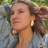 AROS HOJAS TEXTURA ENCHAPE ORO