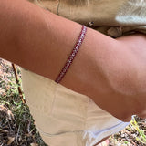 PULSERA TELAR DELGADA BURDEO