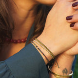 PULSERA PIEDRA JASPE  GOLD FILLED