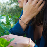 PULSERA PIEDRA JASPE  GOLD FILLED