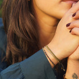 PULSERA PIEDRA JASPE  GOLD FILLED