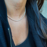 COLLAR MOSTACILLAS ENCHAPE PLATA