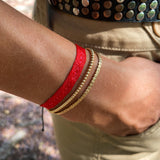 PULSERA TELAR ROJA