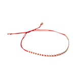 PULSERA RAI ROJA GOLD FILLED