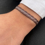 PULSERA TELAR NEGROS TIERRA