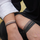 PULSERA TELAR NEGROS TIERRA