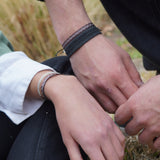 PULSERA TELAR NEGROS TIERRA