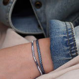 PACK PULSERAS TRINIDAD TELAR AZUL PLATA TEEN