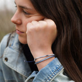 PACK PULSERAS TRINIDAD TELAR AZUL PLATA TEEN