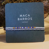 PACK PULSERAS TELAR PLATA AZUL TEEN