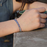 PACK PULSERAS TELAR PLATA AZUL TEEN