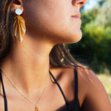 COLLAR  PIEDRA PETIT CITRINO ENCHAPE ORO