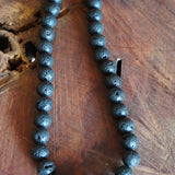 COLLAR PIEDRA VOLCÁNICA NEGRO