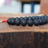 COLLAR PIEDRA VOLCÁNICA NEGRO