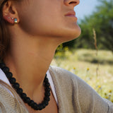 COLLAR PIEDRA VOLCÁNICA NEGRO