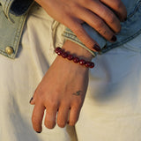 PULSERA PIEDRA ÁGATA BURDEO