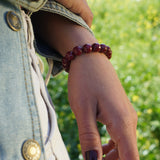 PULSERA PIEDRA ÁGATA BURDEO