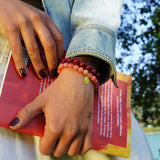 PULSERA PIEDRA ÁGATA BURDEO