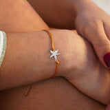 PULSERA HILO ESTRELLA DE MAR PLATA