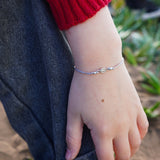 PULSERA VIRGEN MINI GRIS NIÑA