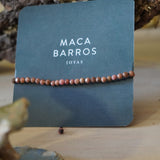 PULSERA PIEDRA RODONITA AJUSTABLE