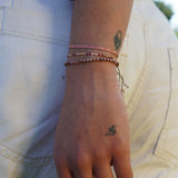 PULSERA PIEDRA RODONITA AJUSTABLE