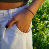 PULSERA PIEDRA RODONITA AJUSTABLE