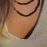 COLLAR SEMILLAS MINI NEGRO
