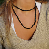 COLLAR SEMILLAS MINI NEGRO