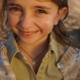 COLLAR TEJIDO VIRGEN GUADALUPE FLOR (VERDE-ROSADO)