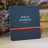 PULSERA TELAR DELGADA NARANJA