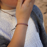 PULSERA TELAR DELGADA ROSA NIÑA